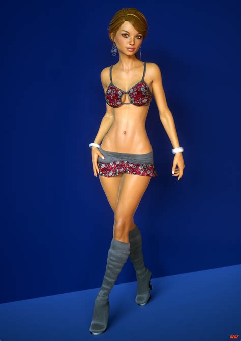 Wallpaper Model 3D Render CGI Boobs Toy 3dx Clothing Costume