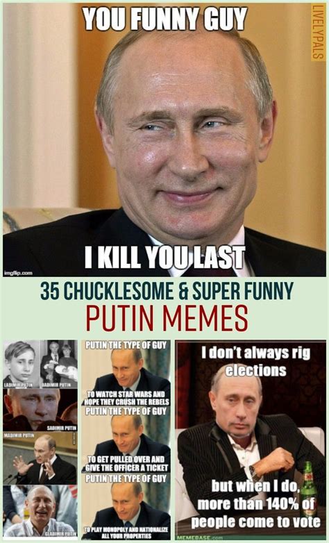 Techinally putin can be spelled pootin like putin is spelled путин the у can be u or oo but is pronounced like oo. 35 Chucklesome Putin Memes | Memes, Cheesy jokes, Putin