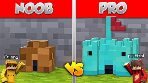 Minecraft Noob Vs Pro Safest Tiny House Build Battle Challenge Youtube