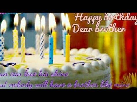A brother like you is a little piece of childhood that can't even be lost. Happy Birthday To Brother🎈new whatsApp Status video ...