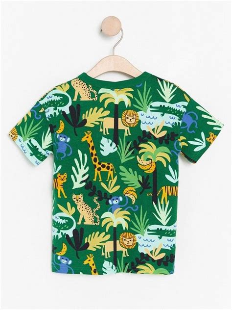 Green Oversized T Shirt With Jungle Print £799 Lindex Organic