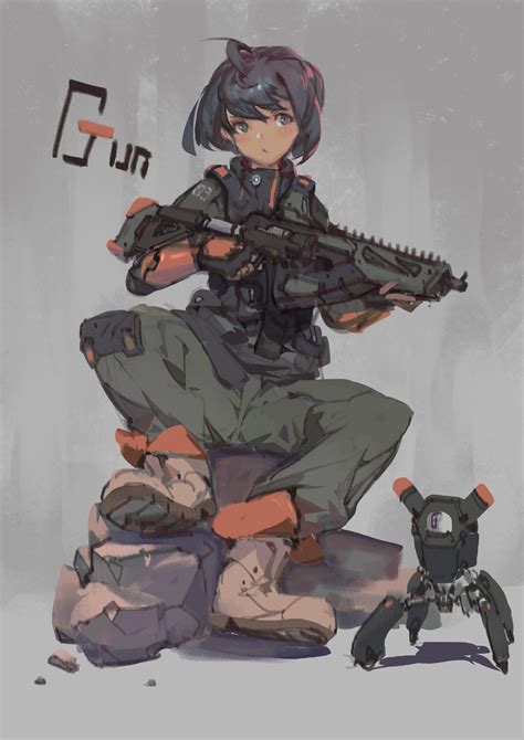 Sci Fi Anime Girl Soldier