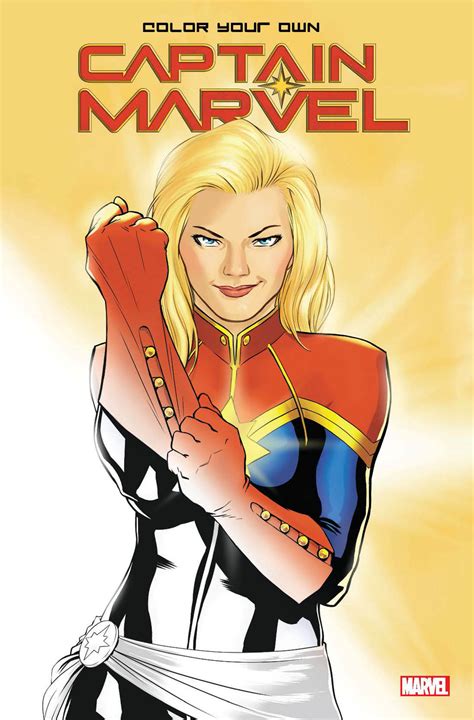 Color Your Own Captain Marvel Trade Paperback Comic