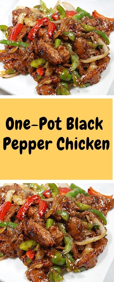 By the way, i should point out that this is not a crispy black pepper chicken recipe since the chicken is not covered in a flour batter and fried. One-Pot Black Pepper Chicken | Black pepper chicken ...