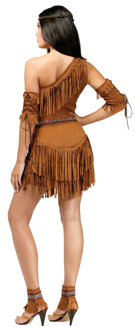 Sexy Native American Indian Pocahontas Adult Costume Dress Womens S M L Ebay