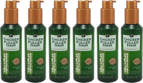 Thicker Fuller Hair Serum 5oz. Instantly Thick Cell-U-Plex (6 Pack) by