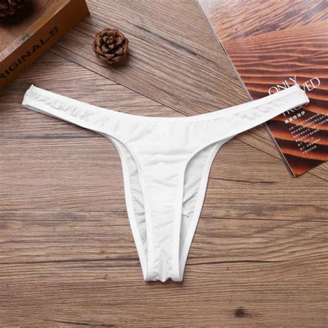 Sexy Mens Underwear Briefs Silky Bikini G String Thongs Panties