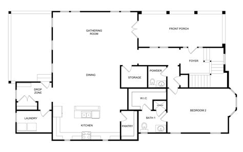House Plan Drawing Samples Plan Floor 2d Samples Plans Examples