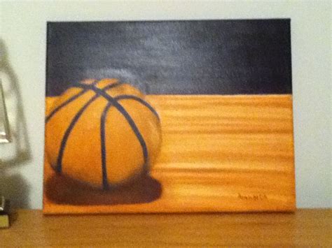 My Basketball Painting Canvas Projects Diy Canvas Art Projects