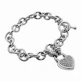 Photos of Heart Charm Bracelet Sterling Silver