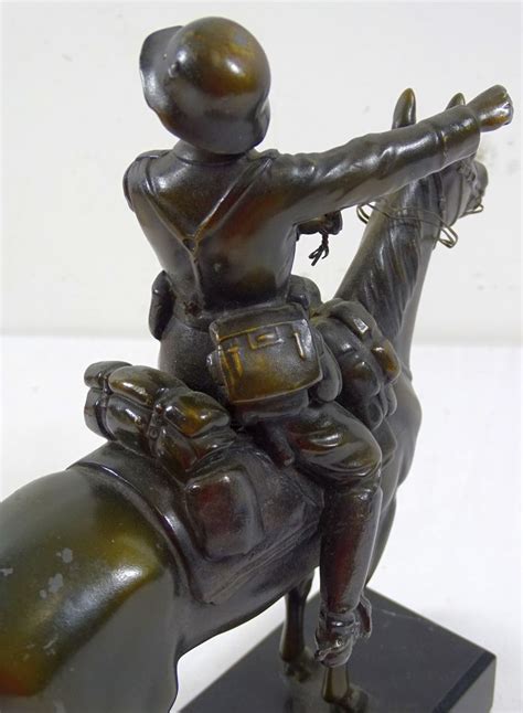 Wwii Large Statue Of A German Army Cavalryman Griffin Militaria