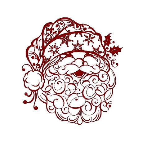 Elegant Santa Claus Vinyl Decal Christmas Decoration Christmas Etsy