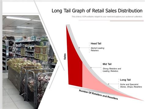 Long Tail Graph Of Retail Sales Distribution Powerpoint Slide
