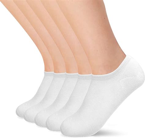 Serisimple Bamboo No Show Socks Women Athletic Sock Odor Resistant Softy Low Cut Sock 5 Pair