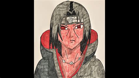 Itachi Drawing Easy Face How To Draw Itachi Uchiha Face Step 5