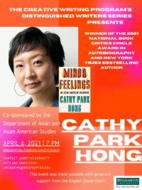 Cathy Park Hong: Distinguished Writers Series | Broome County Arts Council