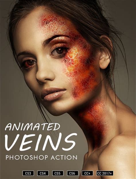Animated Veins v2 Photoshop Action — Photoshop ATN # ...