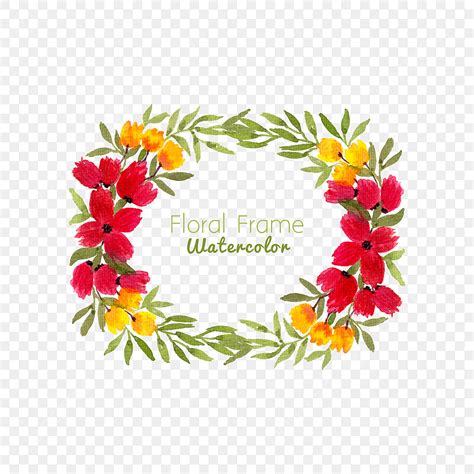 Watercolor Floral Wreath Vector Design Images Beautiful Floral