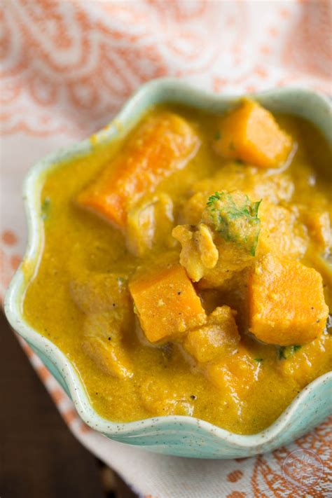 Slow Cooker Pumpkin Coconut Curry Paleo Friendly Slow Cooker Recipe