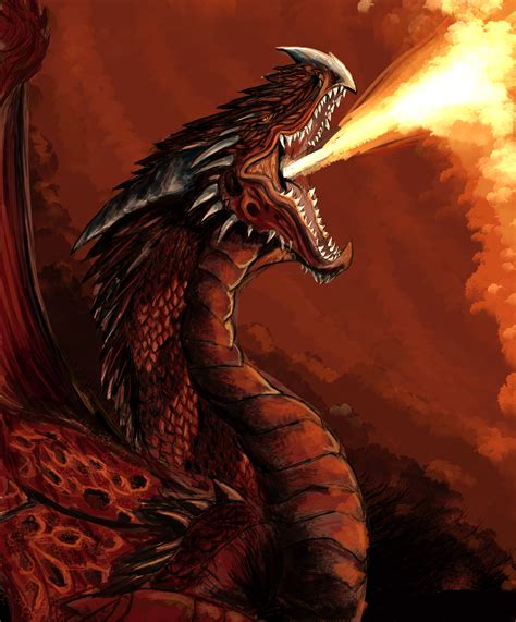 Fire Dragon Speeddrawing Link In Description By Fratellanza On Deviantart