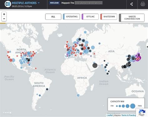 Interactive Map Of Worlds Nuclear Power Plants