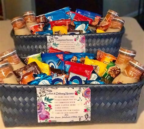 The thank you care package is the best gift for all of your favorite nurses or doctors because it's got a lot of stuff, all the kinds of snacks you could ever want, and they're totally shareable. Pin on Pregnancy