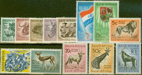 South Africa 1961 Set Of 13 Sg185 197 Fine Mnh