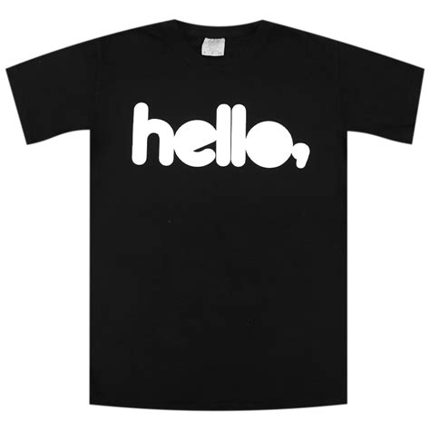 Hello Logo Black T Shirt