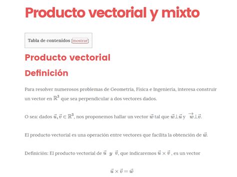 Producto Vectorial En R3 Y Producto Mixto Guía Completa
