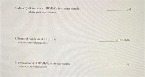 Solved Volumetric Analysis Acid Base Titration Chegg Com