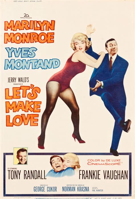 let s make love marilyn monroe yves montand and frankie vaughan us movie poster 1960