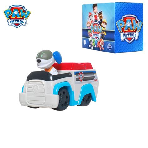 Original Box Paw Patrol Robot Dog Small Rescue Vehicle Toy Set Anime