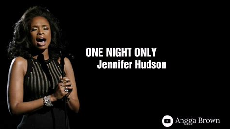 Jennifer Hudson One Night Only Karaoke Youtube