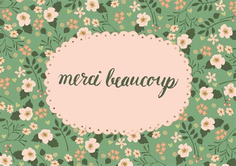 Merci Beaucoup Calligraphy By Claire Sledge Art Prints Clip Art