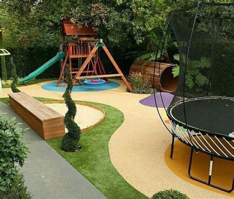 30 Modern Backyard Playground Ideas For Kids Coodecor Childrens