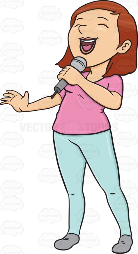 Library Of A Lady Singing Clip Freeuse Png Files Clipart