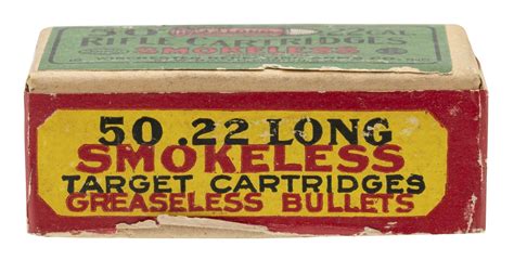 22 Long Smokeless Vintage Rifle Cartridges Am641