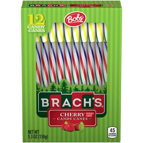 Delightful Brachs Holiday Cherry Candy Canes Perfect Christmas