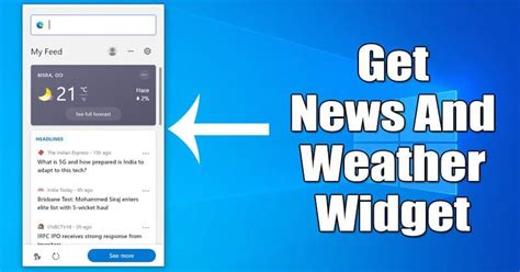 How To Enable News And Weather Widget On Microsoft Edge