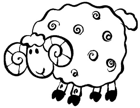 Gambar Mewarnai Domba Untuk Anak Paud Dan Tk