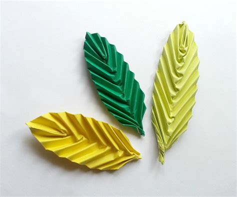 Diy Origami Leaf 3 Steps With Pictures Instructables