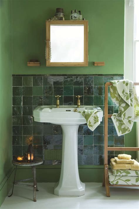 Why Not Add Color To A Bathroom With Emerald Green Tiles Color