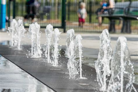 Potomac Yard Park Land Bay K - Interactive Fountain - Delta Fountains