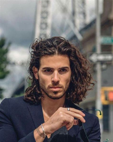 Pin By Mallory Hedges On Hairstyles By Ffm Long Curly Hair Men Long