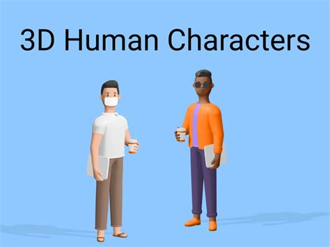 3d Humans Characters Free Figma Resource Figma Elements