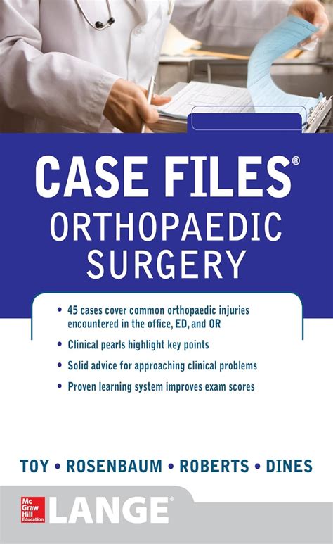 Case Files Orthopaedic Surgery Lange Case Files Ebook Toy Eugene C