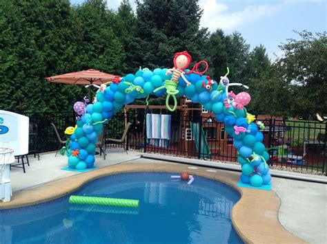 Image Result For Pool Party Balloon Arch Pool Party Decorations Pool