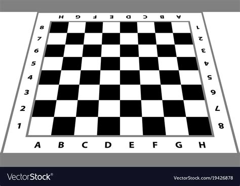Chessboard Background Empty Chess Board Royalty Free Vector