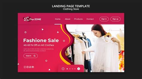Free Psd Clothing Store Concept Banner Template