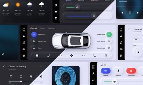Car Ui Concept On Behance Car Ui Car Dashboard Design